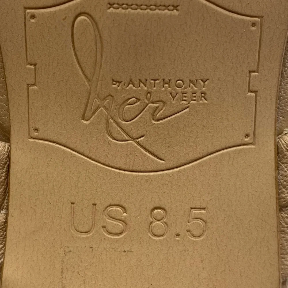 Her by Anthony Veer Sandals Brown Leather Feminine Heels Comfort Strappy Sz 8.5 - Picture 7 of 9